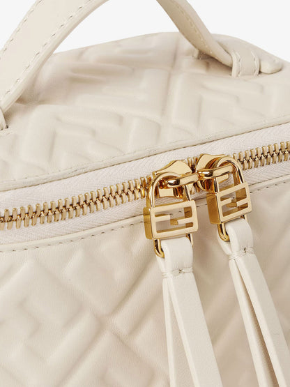 Fendi Fendi Vanity Leather Crossbody Bag With Ff Motif