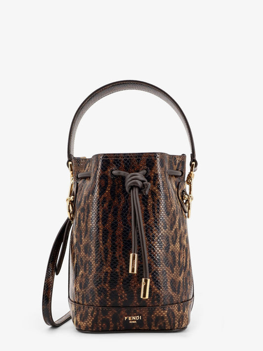 Fendi Mon Tresor Ff Flocked Denim Crossbody Bag