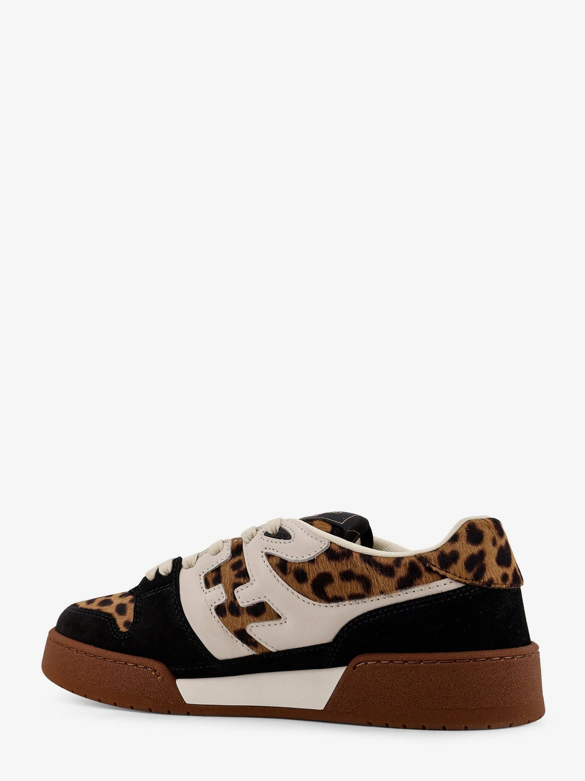 Fendi Fendi Match suede and pony skin low-top sneakers - Nat.Brown+Nero+Garza