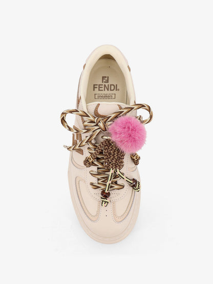 Fendi Fendi Match Leather Platform Sneakers With Charms