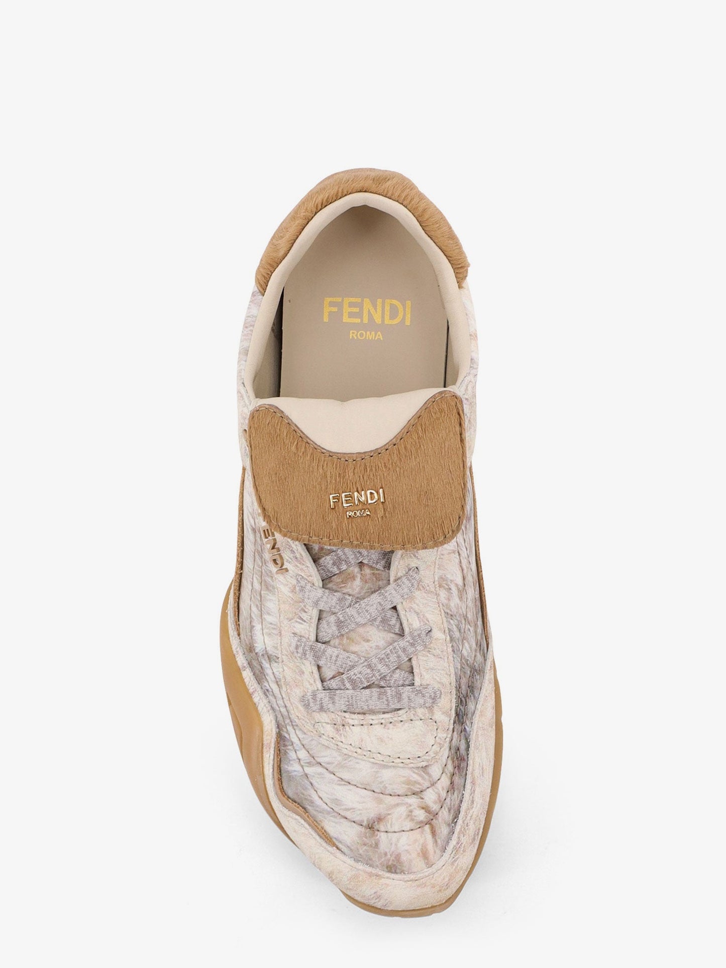 Fendi Fendi Wave Pulse Suede Sneakers