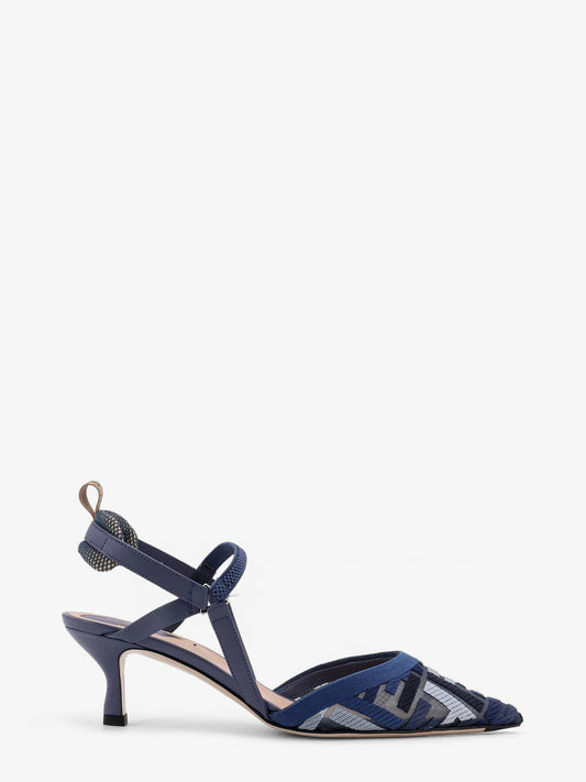 Fendi Colibri Mesh Pump With Ff Embroidery