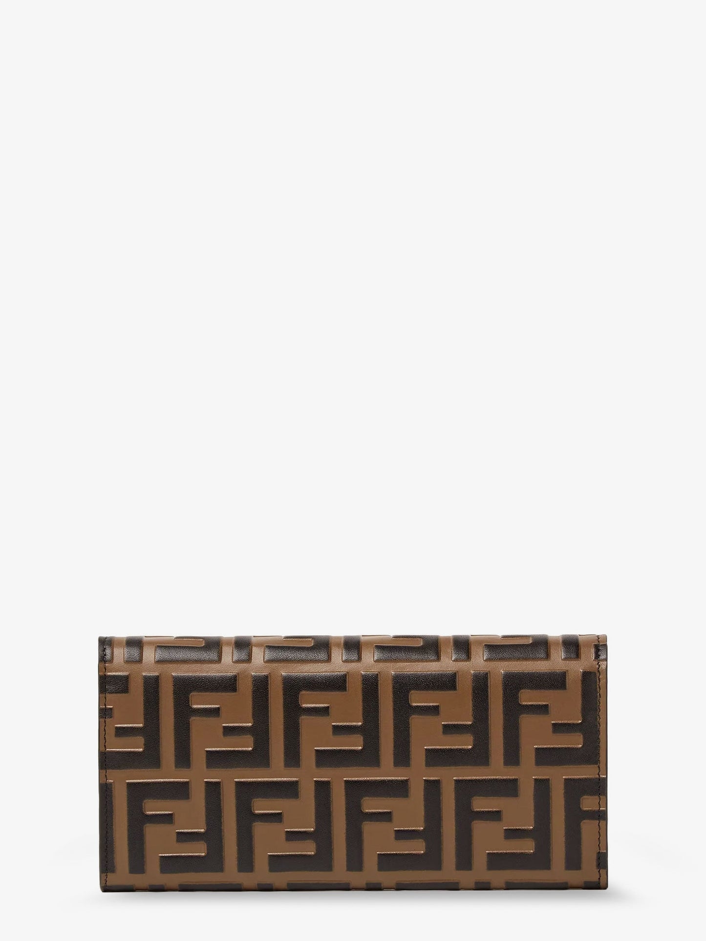 Fendi Continental With Chain Baguette Ff Jacquard Fabric Crossbody Bag