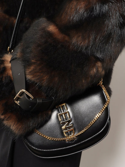 Fendi Wallet On Chain Fendigraphy Leather Shoulder Bag