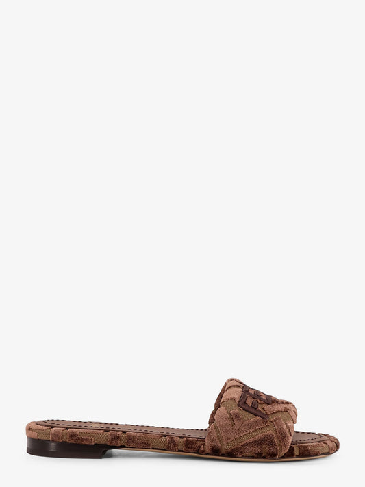Fendi Fendi Sunshinew Velvet Slide
