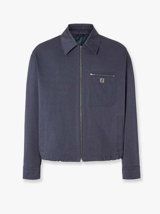 Fendi Cotton Jacket With Ff Detail