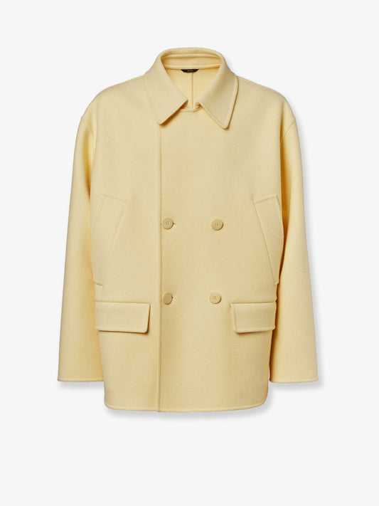 Fendi Double Breasted Wool Coat