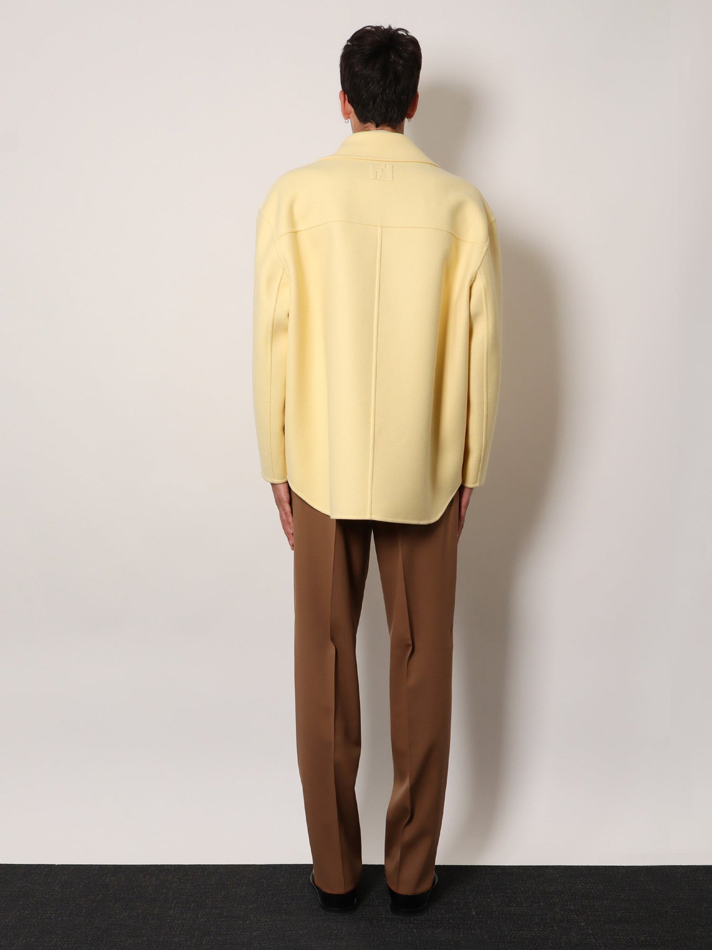 Fendi Double Breasted Wool Felt Peacoat