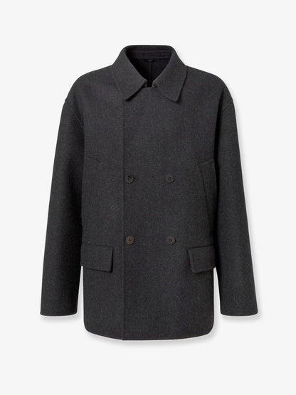 Fendi Double Breasted Wool Felt Peacoat
