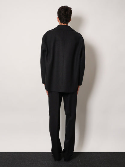 Fendi Double-breasted wool felt peacoat - Ardesia