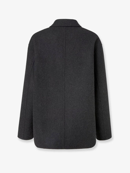 Fendi Double Breasted Wool Felt Peacoat