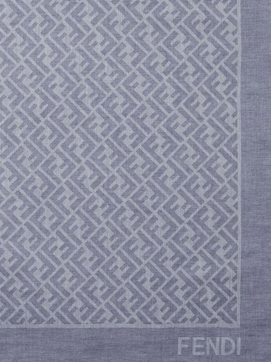 Fendi Ff Jacquard Cotton Shawl