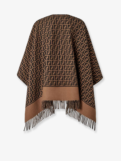 Fendi Wool And Cashmere Poncho