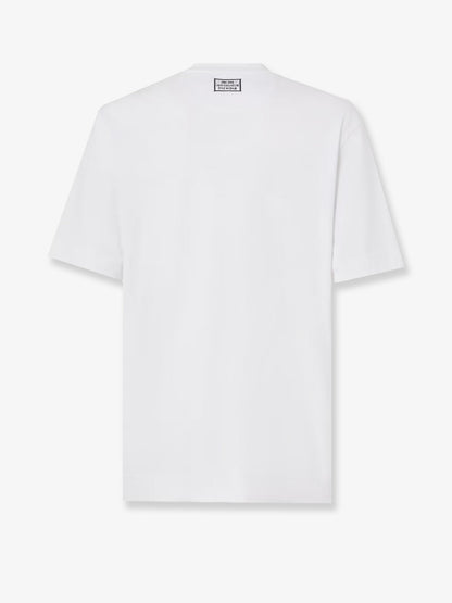 Fendi Cotton t-shirt with FF embroidery - Bianco