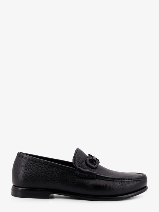 Ferragamo Crown Leather Loafers