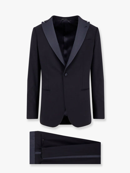 Giorgio Armani Soho virgin wool tuxedo - Dark Navy