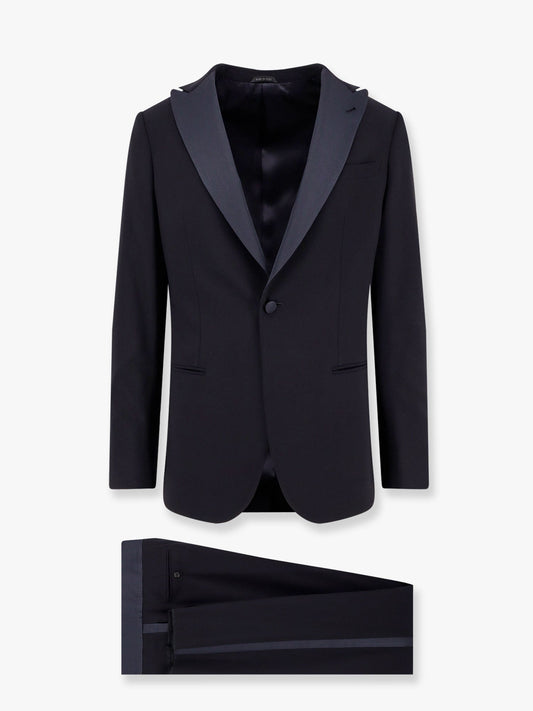 Giorgio Armani Soho virgin wool tuxedo - Dark Navy