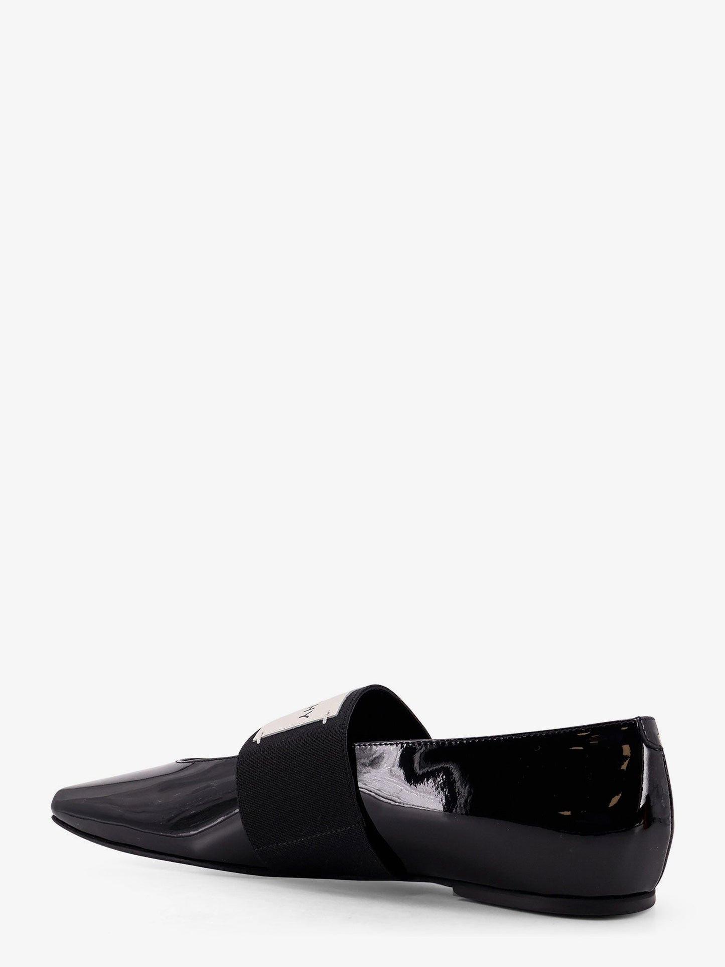 Givenchy Patent Leather Ballerinas With Maxi Logo Label