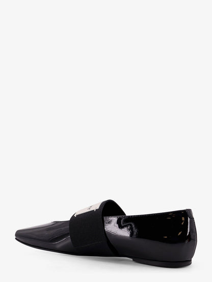 Givenchy Patent Leather Ballerinas With Maxi Logo Label
