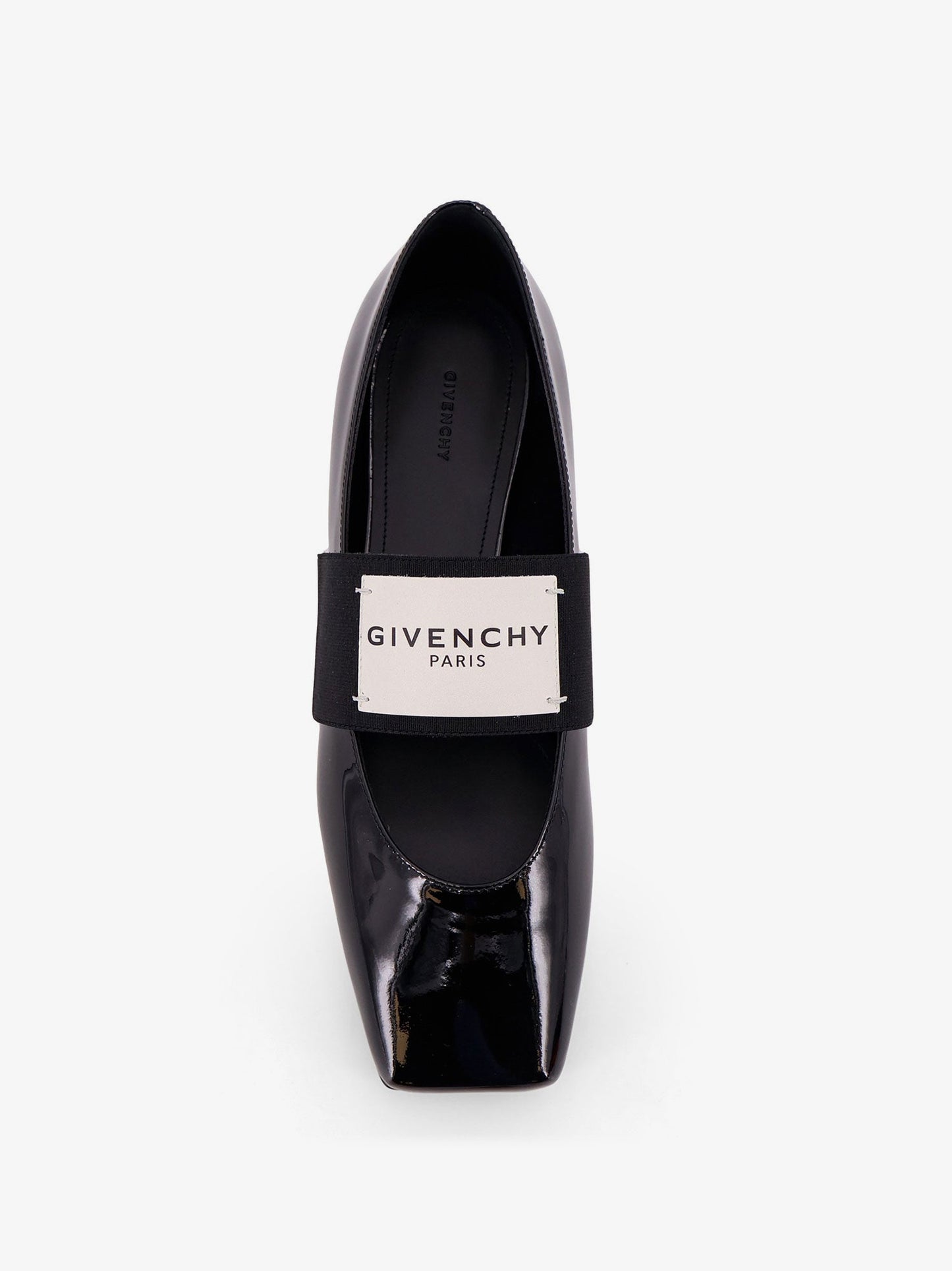 Givenchy Patent Leather Ballerinas With Maxi Logo Label