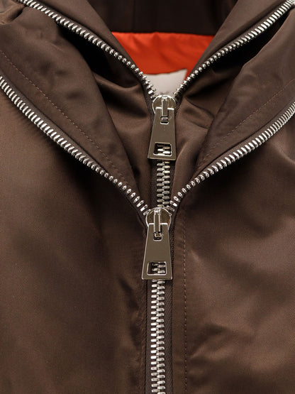 Givenchy Nylon Bomber Jacket With Double Zip