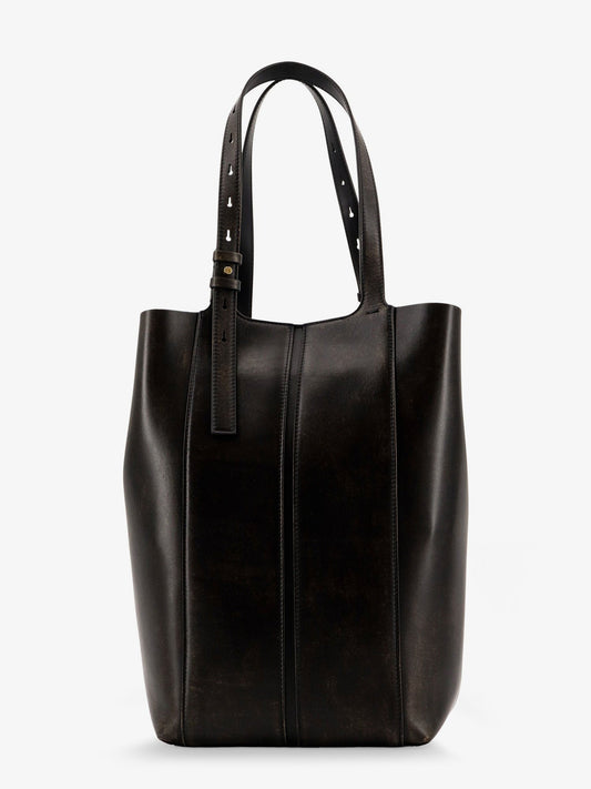 Golden Goose Deluxe Brand Shopping 24.7 Vintage leather shoulder bag - Black