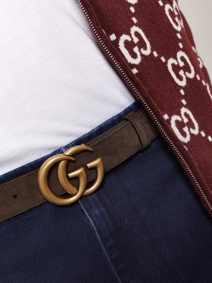 Gucci Gg Marmont Leather Belt