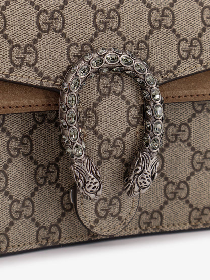Gucci Dionysus Medium Supreme Gg Fabric And Suede Shoulder Bag