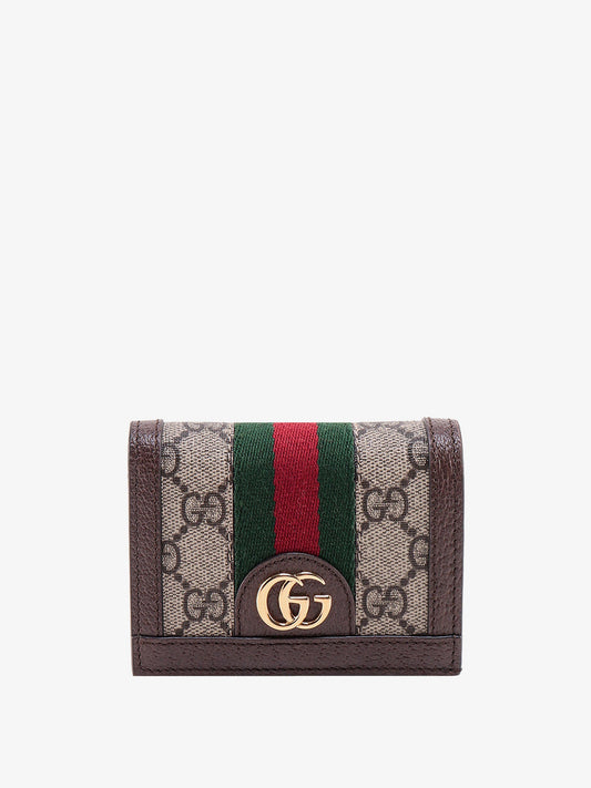 Gucci Supreme Gg Fabric And Leather Wallet