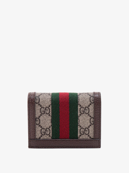 Gucci Supreme Gg Fabric And Leather Wallet