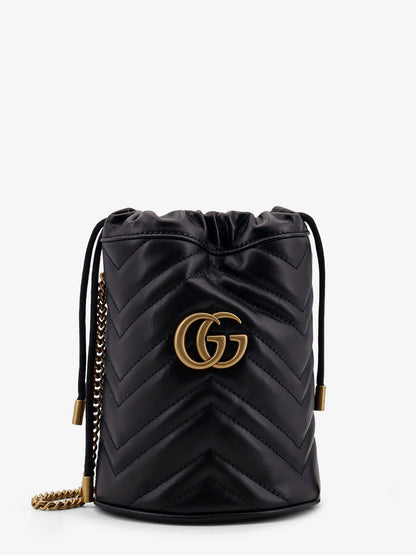 Gucci Gg Marmont Small Matelassé Leather Bucket Bag