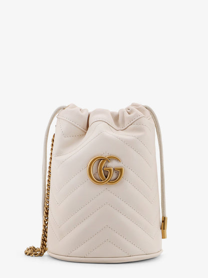 Gucci Gg Marmont Small Matelassé Leather Bucket Bag
