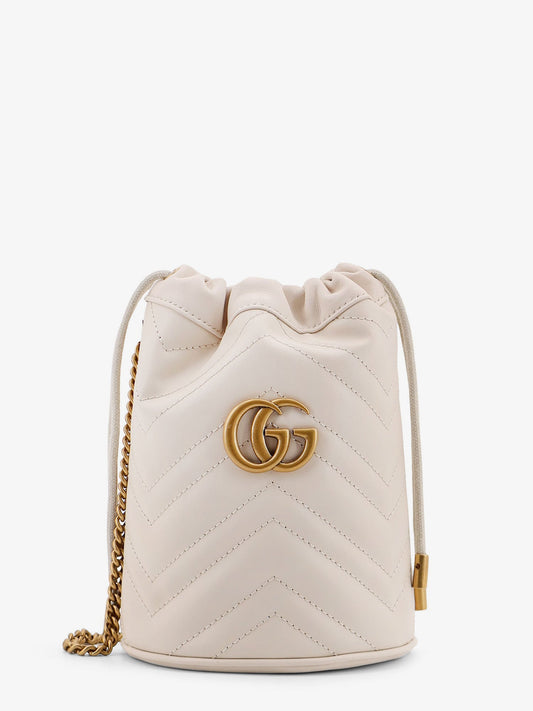 Gucci Gg Marmont Small Matelassé Leather Bucket Bag