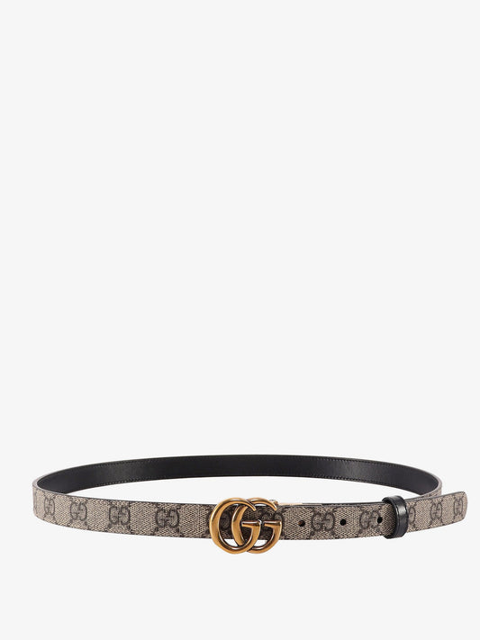 Gucci Reversible Supreme Gg Fabric And Leather Belt