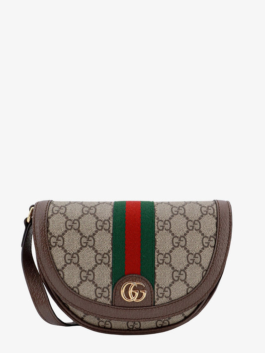Gucci Ophidia Small Supreme Gg Fabric And Leather Shoulder Bag