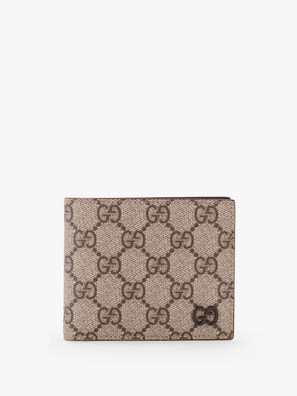 Gucci Gg Supreme Fabric Bi Fold Wallet