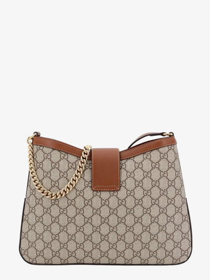 Gucci Padlock Supreme Gg Fabric And Leather Shoulder Bag