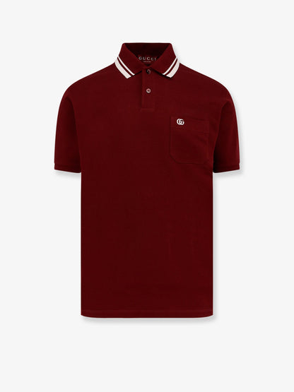 Gucci Gucci Rosso Ancora Cotton Polo Shirt