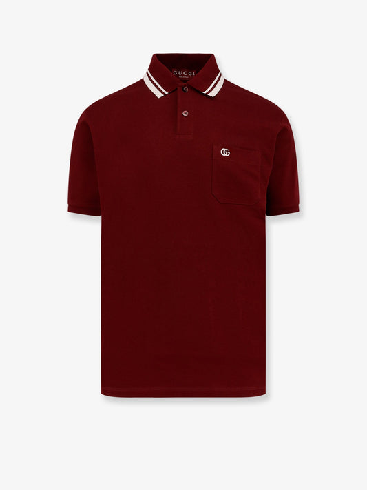 Gucci Gucci Rosso Ancora Cotton Polo Shirt