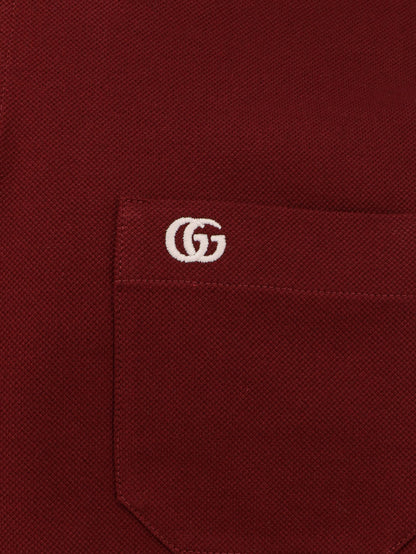 Gucci Gucci Rosso Ancora Cotton Polo Shirt