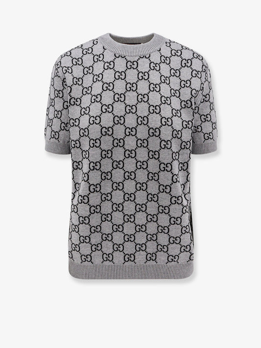 Gucci Reversible Wool Sweater With Gg Motif