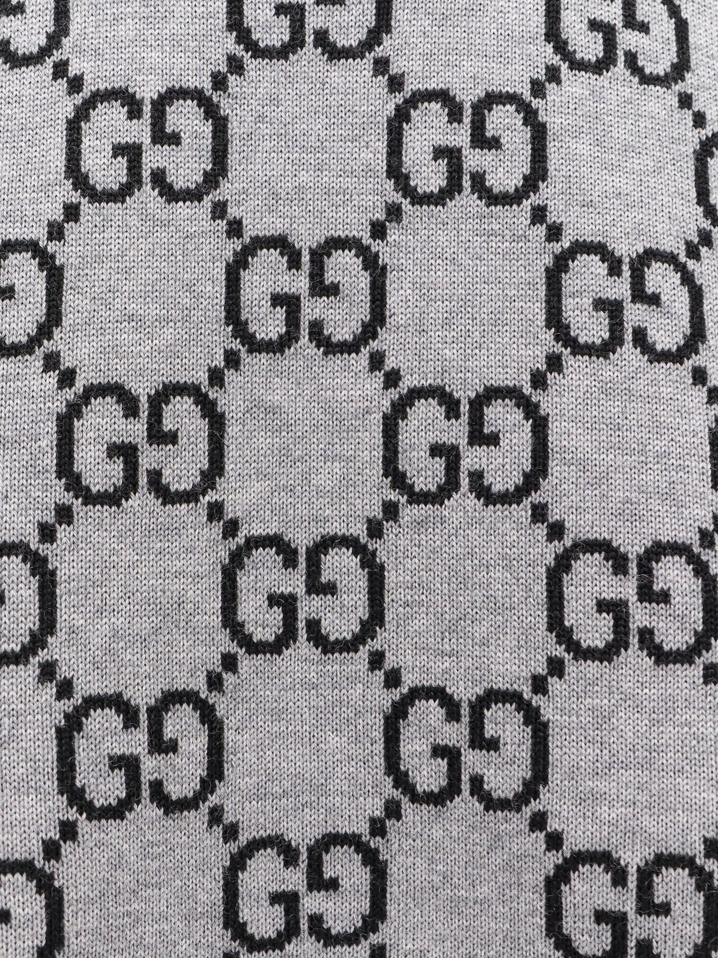 Gucci Reversible Wool Sweater With Gg Motif