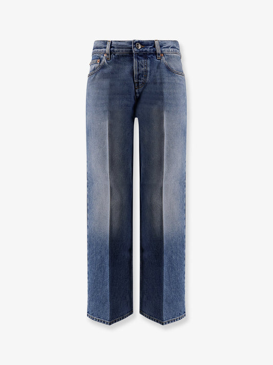 Gucci Cotton Jeans With Gucci Rosso Ancora Naplak Tag