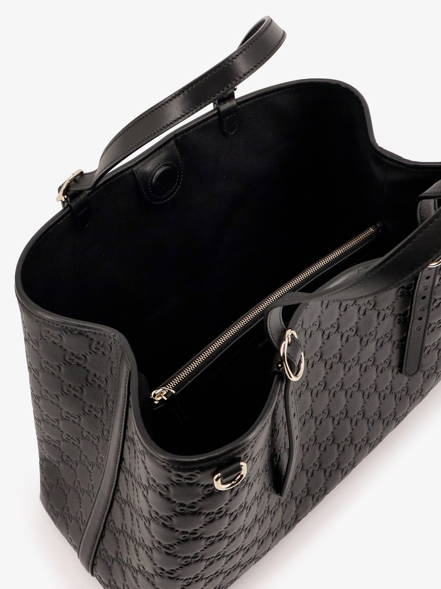Gucci Gg Emblem Leather Shoulder Bag