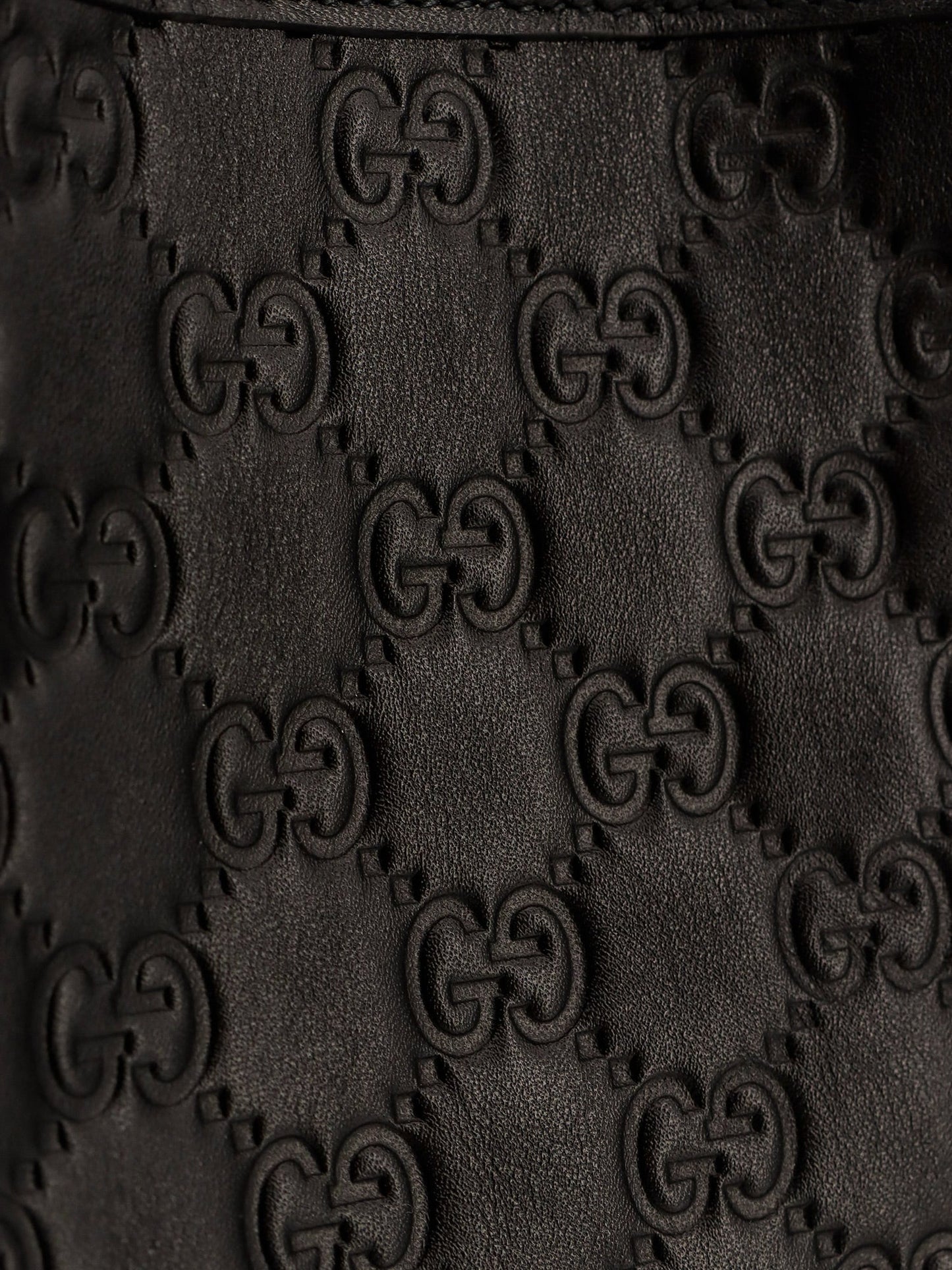 Gucci Gg Emblem Leather Shoulder Bag