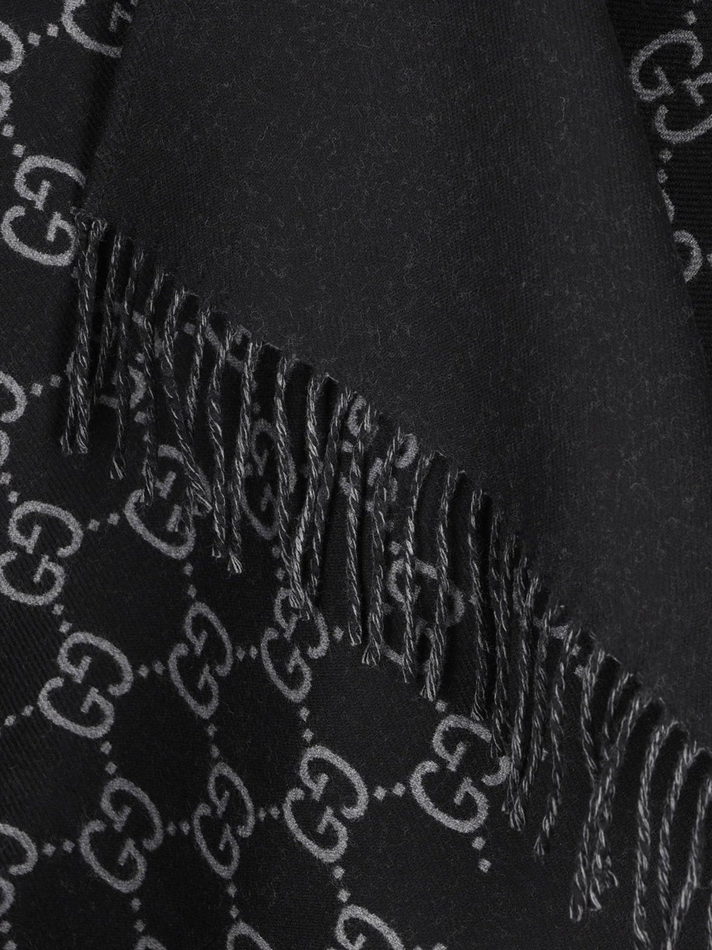 Gucci Gg Jacquard Wool Cape