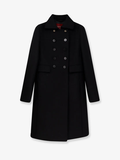 Gucci Double Breasted Wool Coat