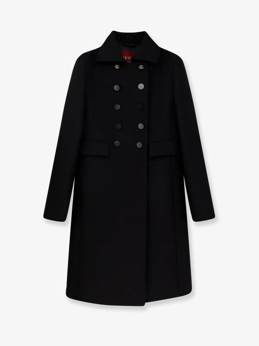 Gucci Double Breasted Wool Coat