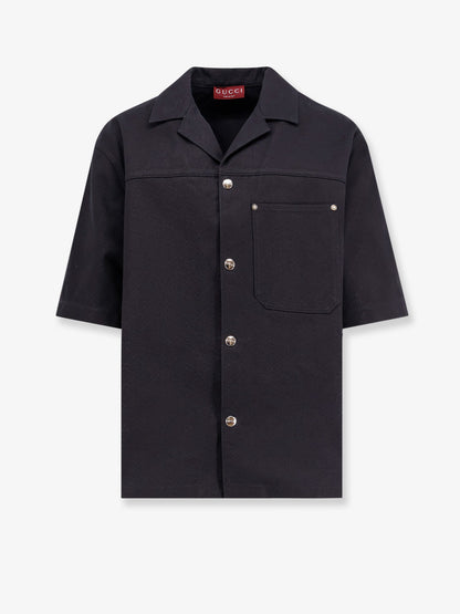 Gucci Gg Jacquard Cotton Shirt