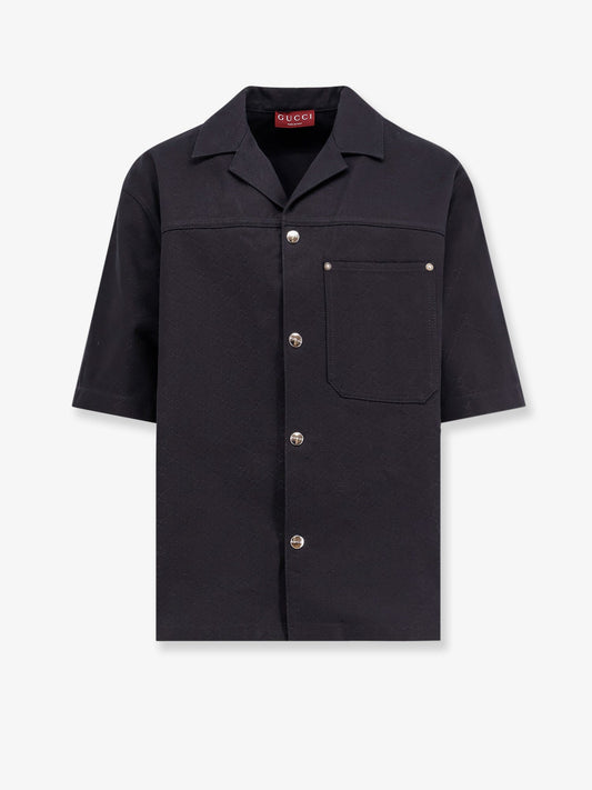Gucci Gg Jacquard Cotton Shirt